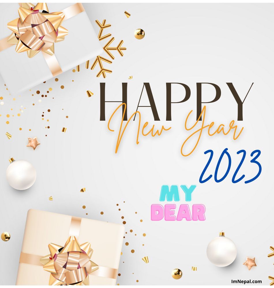 158 Happy New Year 2023 Wishes For Husband From Wife - Messages, SMS, Status & Quotes Collection 2 Happy New Year Images Greetings cards 2023